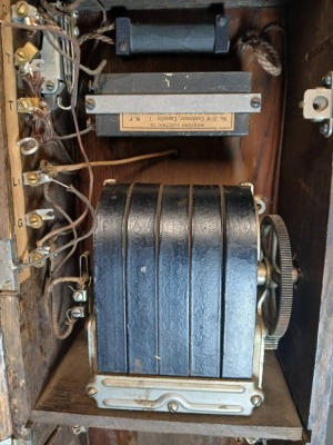 Western Electric Early 20th-Century Wooden Wall Telephone - 13