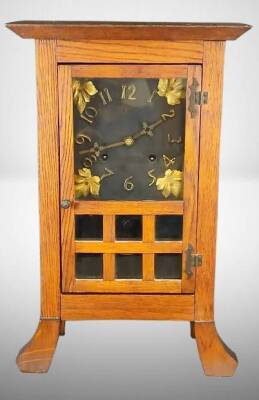 Arts and Crafts Mission Oak Clock