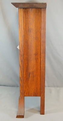 Arts and Crafts Mission Oak Clock - 6