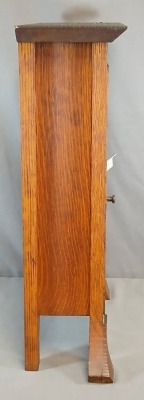 Arts and Crafts Mission Oak Clock - 10