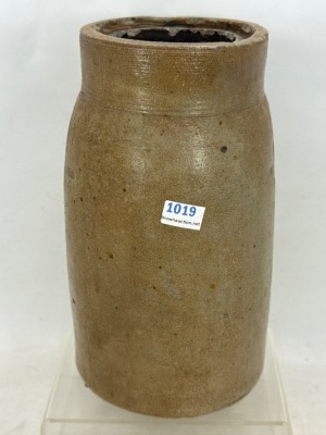 Salt-Glazed Stoneware Butter Churn Base - 2