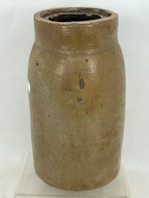 Salt-Glazed Stoneware Butter Churn Base - 3