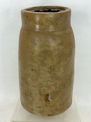 Salt-Glazed Stoneware Butter Churn Base - 4