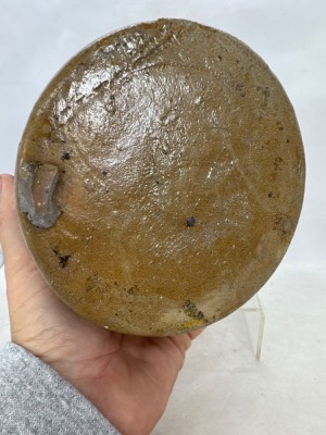 Salt-Glazed Stoneware Butter Churn Base - 8