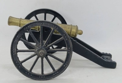 Miniature Brass and Iron Cannon Set - 5