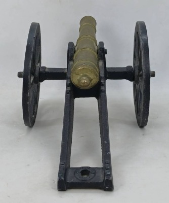 Miniature Brass and Iron Cannon Set - 6