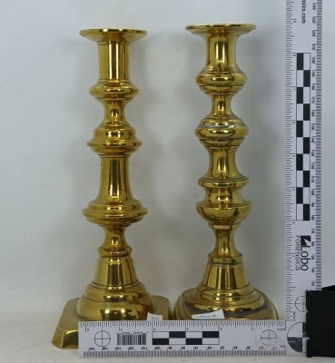 (2) Pr. Brass Candlesticks - 9
