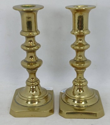 (2) Pr. Brass Candlesticks - 12
