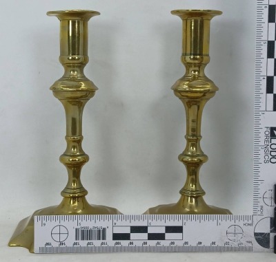 (2) Pr. Brass Candlesticks - 8