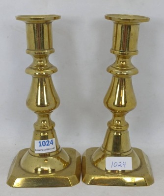 (2) Pr. Brass Candlesticks - 9