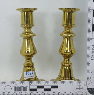 (2) Pr. Brass Candlesticks - 14