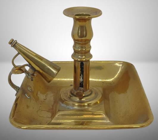 Late 1700's Brass Chamberstick