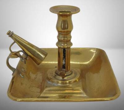 Late 1700's Brass Chamberstick