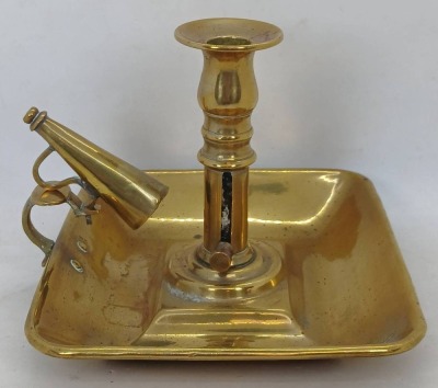Late 1700's Brass Chamberstick - 2