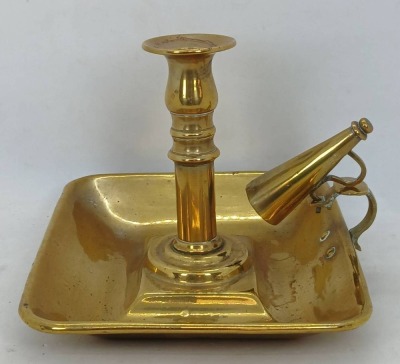 Late 1700's Brass Chamberstick - 4