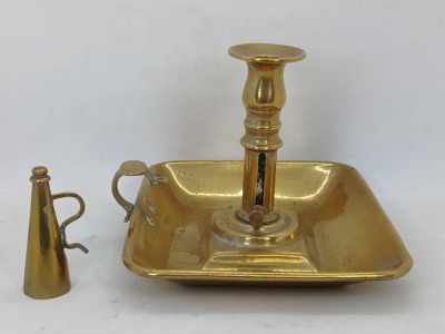 Late 1700's Brass Chamberstick - 6