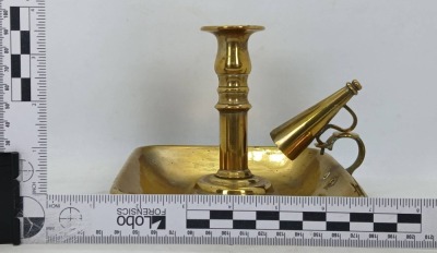 Late 1700's Brass Chamberstick - 8