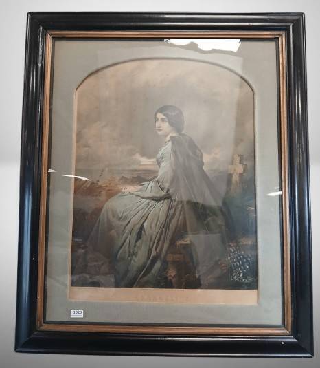 Currier & Ives "Evangeline" Print, Framed