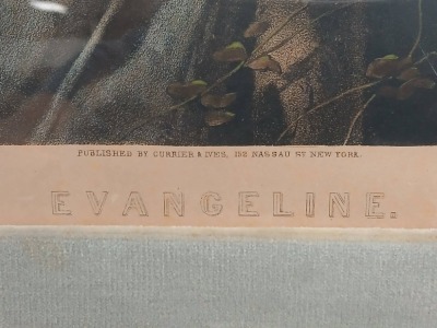 Currier & Ives "Evangeline" Print, Framed - 3