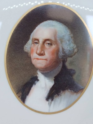 Ye Olde Ivory Buffalo China George Washington RR Plate - 4