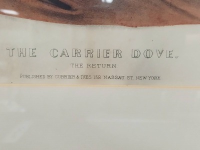 Currier & Ives Lithograph "The Carrier Dove' - 3