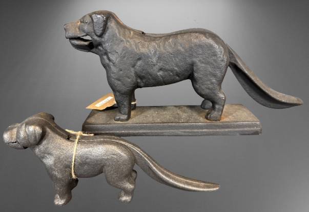 Cast Iron Reproduction Dog Nut Crackers