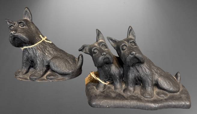 Cast Iron Dog Doorstops, 60's-70's