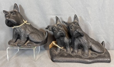 Cast Iron Dog Doorstops, 60's-70's - 2