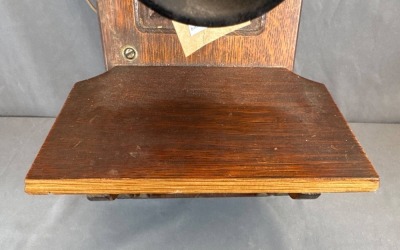 Wall-Mounted Wooden Crank Telephone - 4