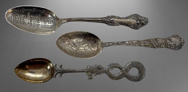 (3) Sterling Silver Souvenir Spoons