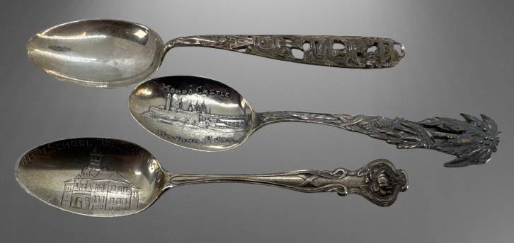 (3) Sterling Silver Souvenir Spoons