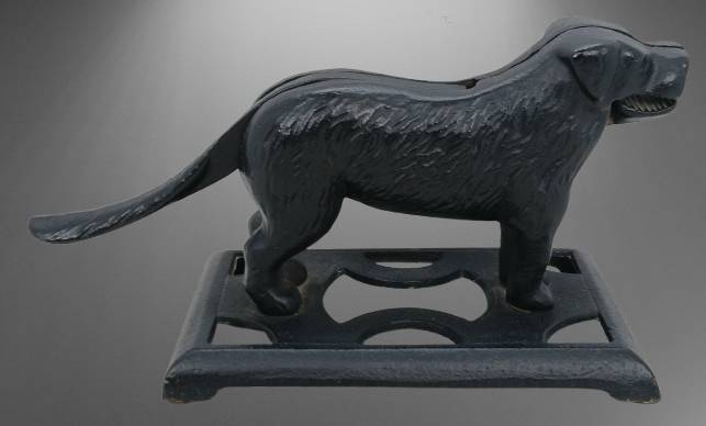 Cast Iron Dog Nut Cracker Reproduction