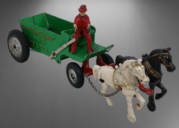 Arcade Cast Iron Contractors Dump Wagon