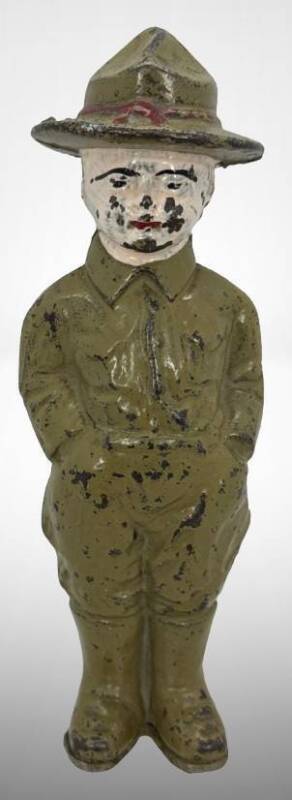 Cast Iron "Doughboy" Soldier Bank