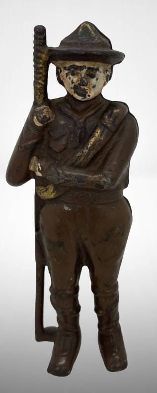 Cast Iron Soldier Still Bank