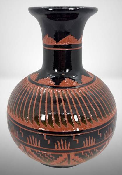 Navajo Pottery Vase by J. Mayes