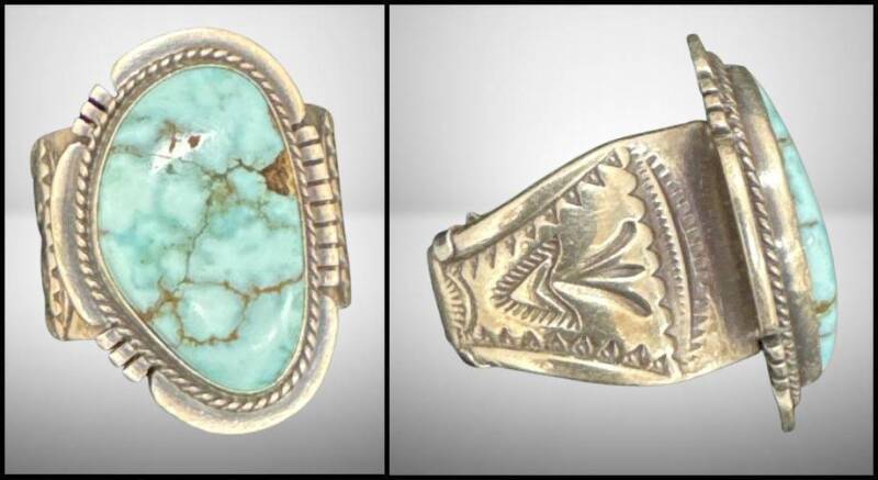 Sterling Silver Ring With Turquoise Stone