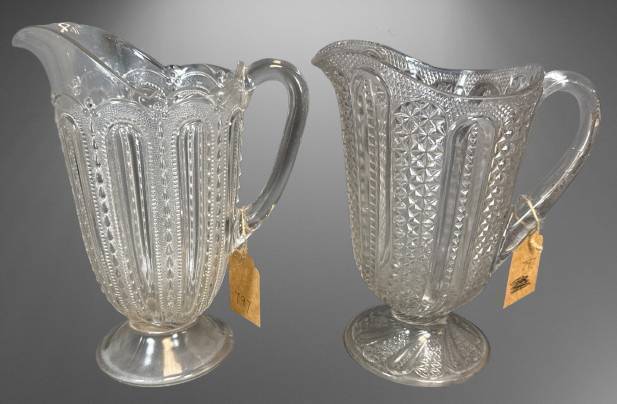 EAPG Glass Water Pitchers
