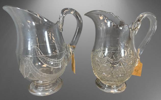 Early American Pattern Glass Pitchers