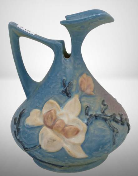Roseville Magnolia 13-6" Ewer, blue