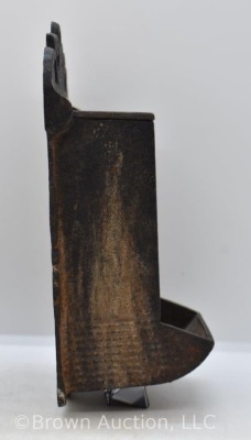 (2) Cast Iron wall hanging match holders, 1-mrkd. Wilton - 2