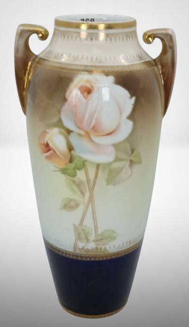 RS Poland China Vase with Roses