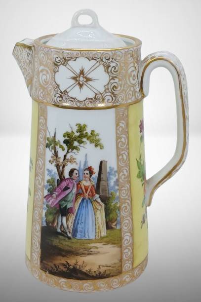 8-Inch RK Dresden Hand-Painted Chocolate Pot