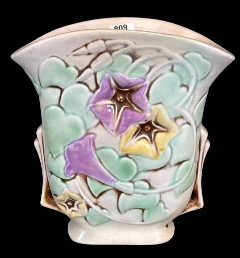 Roseville Pottery Morning Glory Vase, 120-7