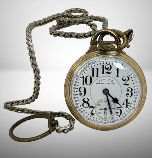 Hamilton 10k Gold Railway Special Watch