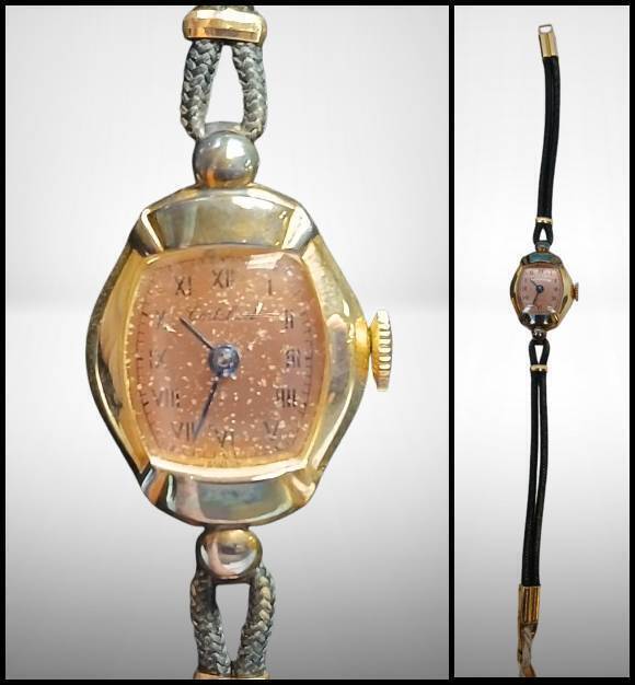 Mid-Century Cortebert 14K Gold Ladies Watch