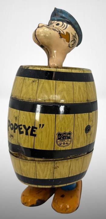 J. Chein Tin Lithographed Wind-Up Popeye Toy
