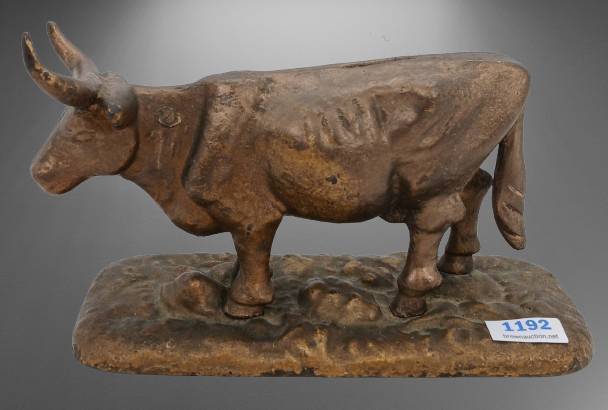 Cast Iron Cow Saving Bank