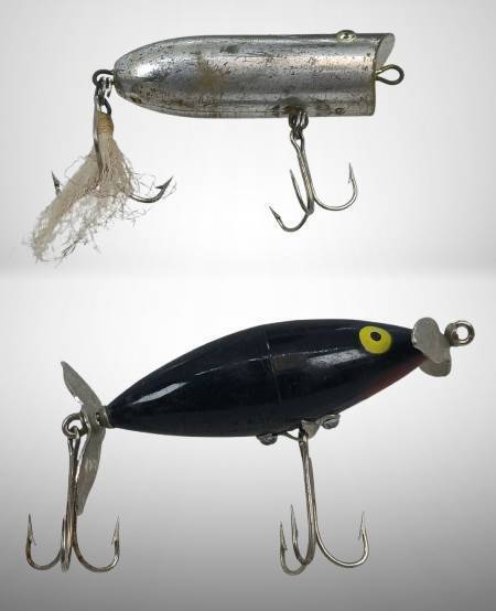 Two Fishing Lures With Unique Features including Skip Jack