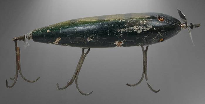 Early Wooden Fishing Lures With Propellers